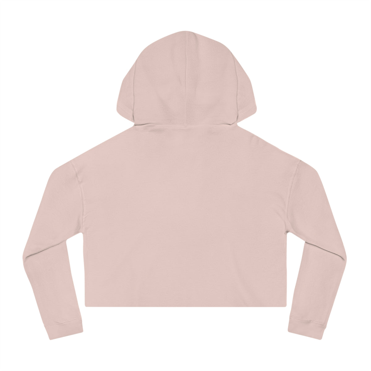Feminine blush pink LGBTQ+ cropped hoodie with the 'MOVE, I'M GAY' slogan in bold black text—stylish queer pride fashion. LGBTQ+ merch from The Bayou WeHo in West Hollywood, Los Angeles.