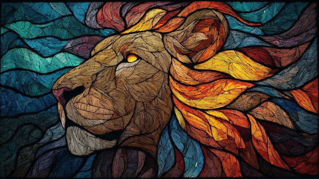 Colorful mosaic lion artwork symbolizing pride and strength, West Hollywood Pride celebration dates announcement