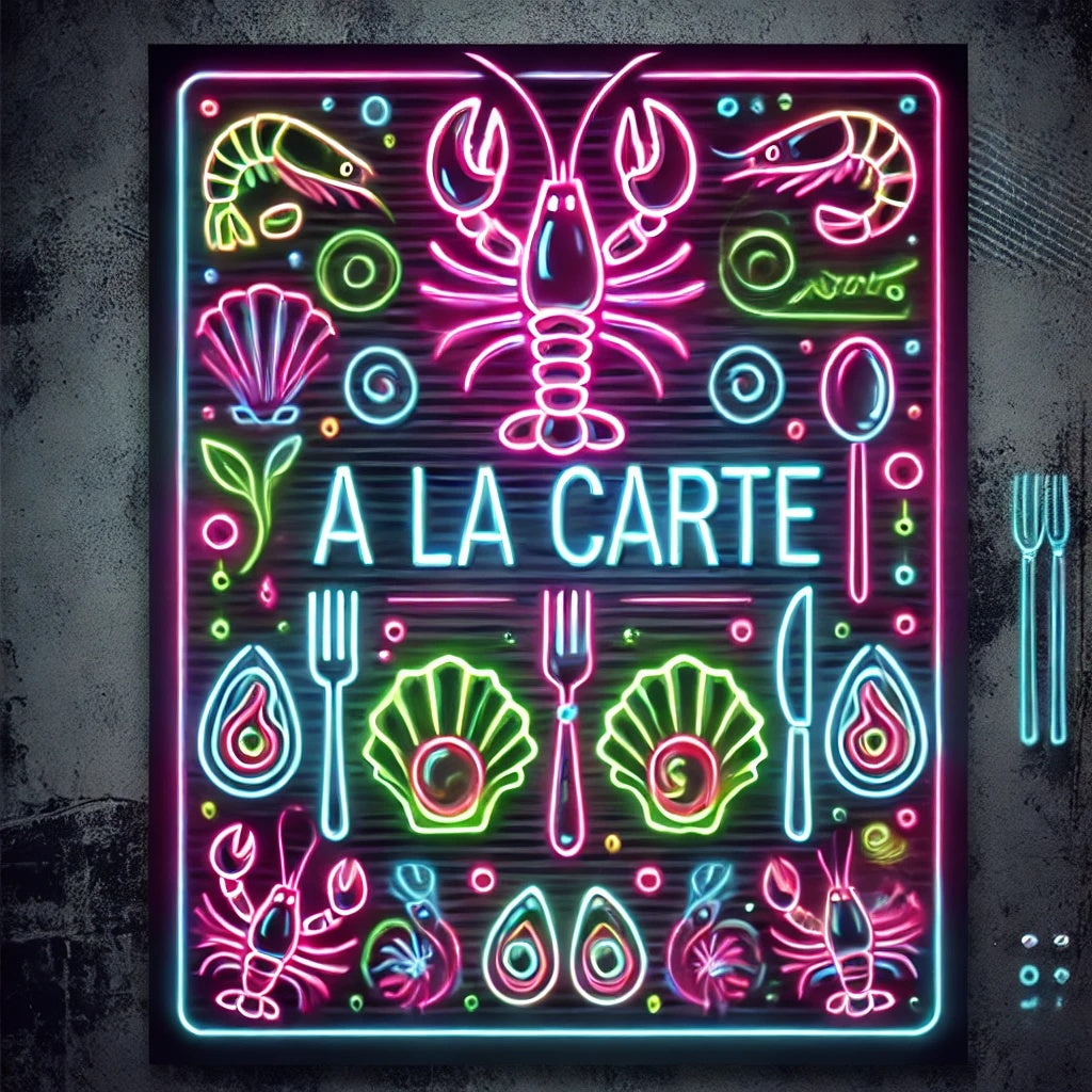 Bayou West Hollywood à la carte seafood options including lobster, crab, shrimp, and crawfish—served in Cajun garlic butter with Louisiana seasoning.