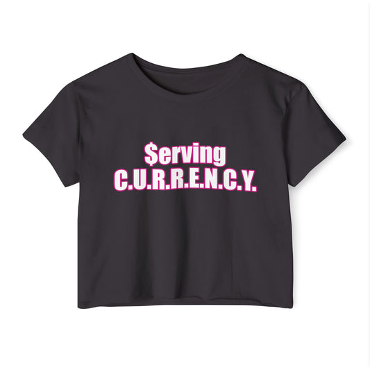 Serving Currency Crop Top