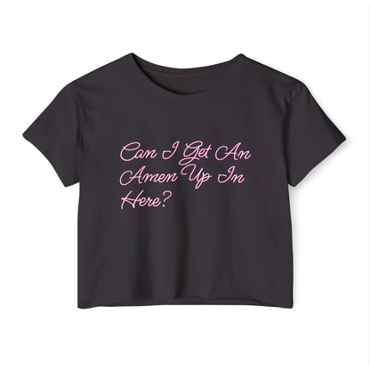 Can I Get An Amen Crop Top