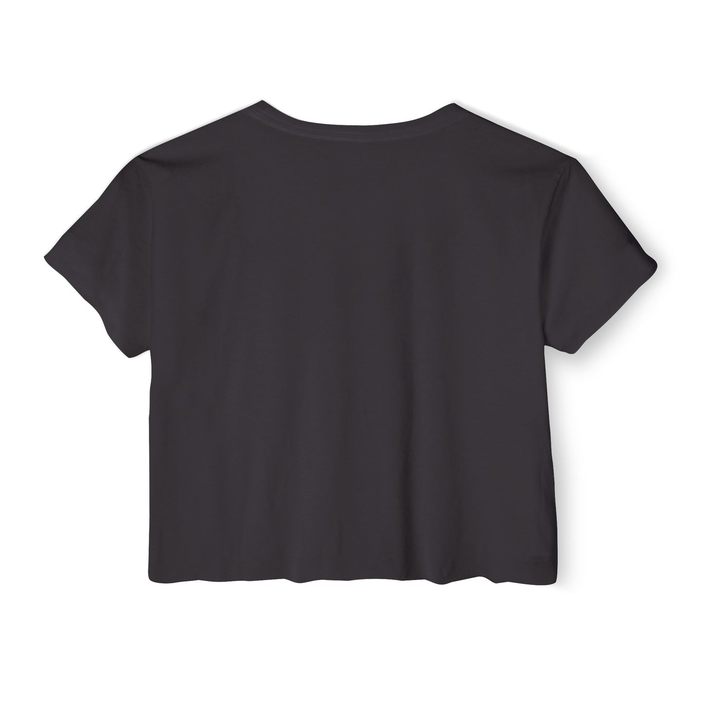 Black t-shirt on a white background