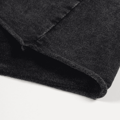 Close-up of dark gray fabric on a white background