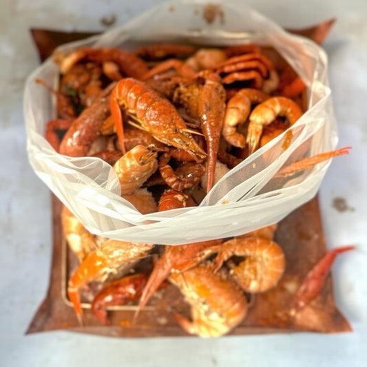 Bayou WeHo buffet catering featuring Cajun seafood boils, cornbread muffins, and Southern-inspired sides—perfect for events searching 'buffet catering near me' in West Hollywood.