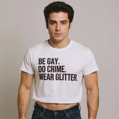 Gender-inclusive crop tee from Bayou WeHo—queer fashion for the LGBTQ+ community and allies; pride-ready basics.